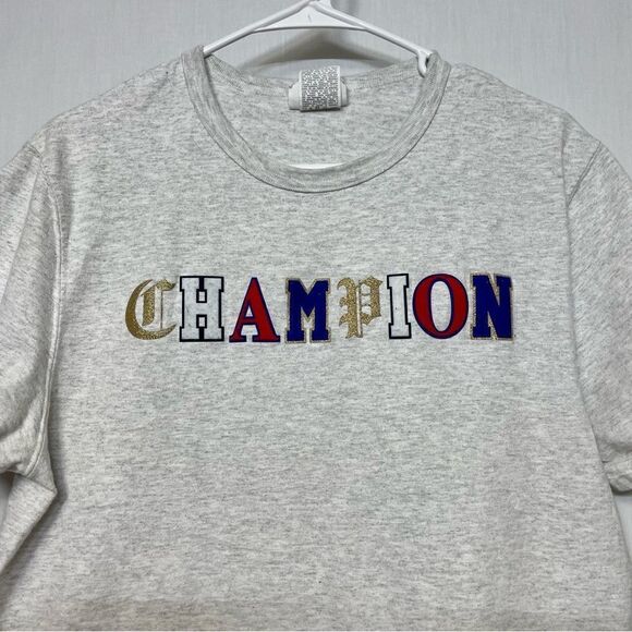 Champion Shirt Mens Medium Old English‎ T-Shirt High School Spellout Heritage - Picture 2 of 10